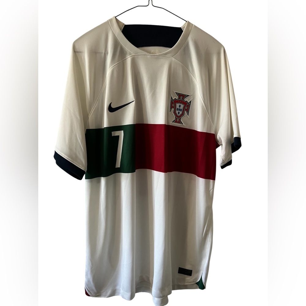 Nike Men's Portugal Ronaldo Soccer Jersey - White, Red, Green
